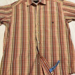 Ariat Pro Series  Button Down Shirt Mens Multicolor Size XXL Long Sleeve Plaid